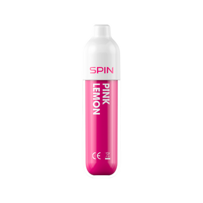 SPIN 1500 Pink Lemon disposable vape, compact 2mL mesh coil device | Supa Vapes Canada