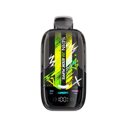 SPIN Speedy 120K disposable vape device in Extreme Mint flavour, Eco and Turbo modes | Supa Vapes Canada
