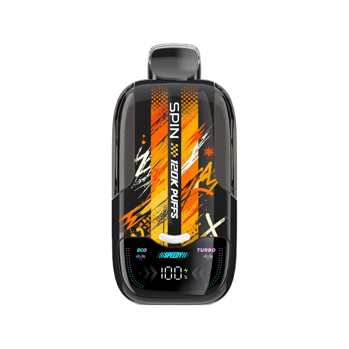SPIN Speedy 120K disposable vape device in Mango Berry Ice flavour, Eco and Turbo modes | Supa Vapes Canada