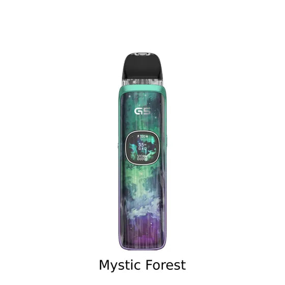 UWELL Caliburn G5 open pod kit in Mystic Forest with IML frosted panel