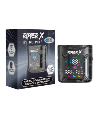 Ripper X Ultra 1000mAh vape battery in Camo Black