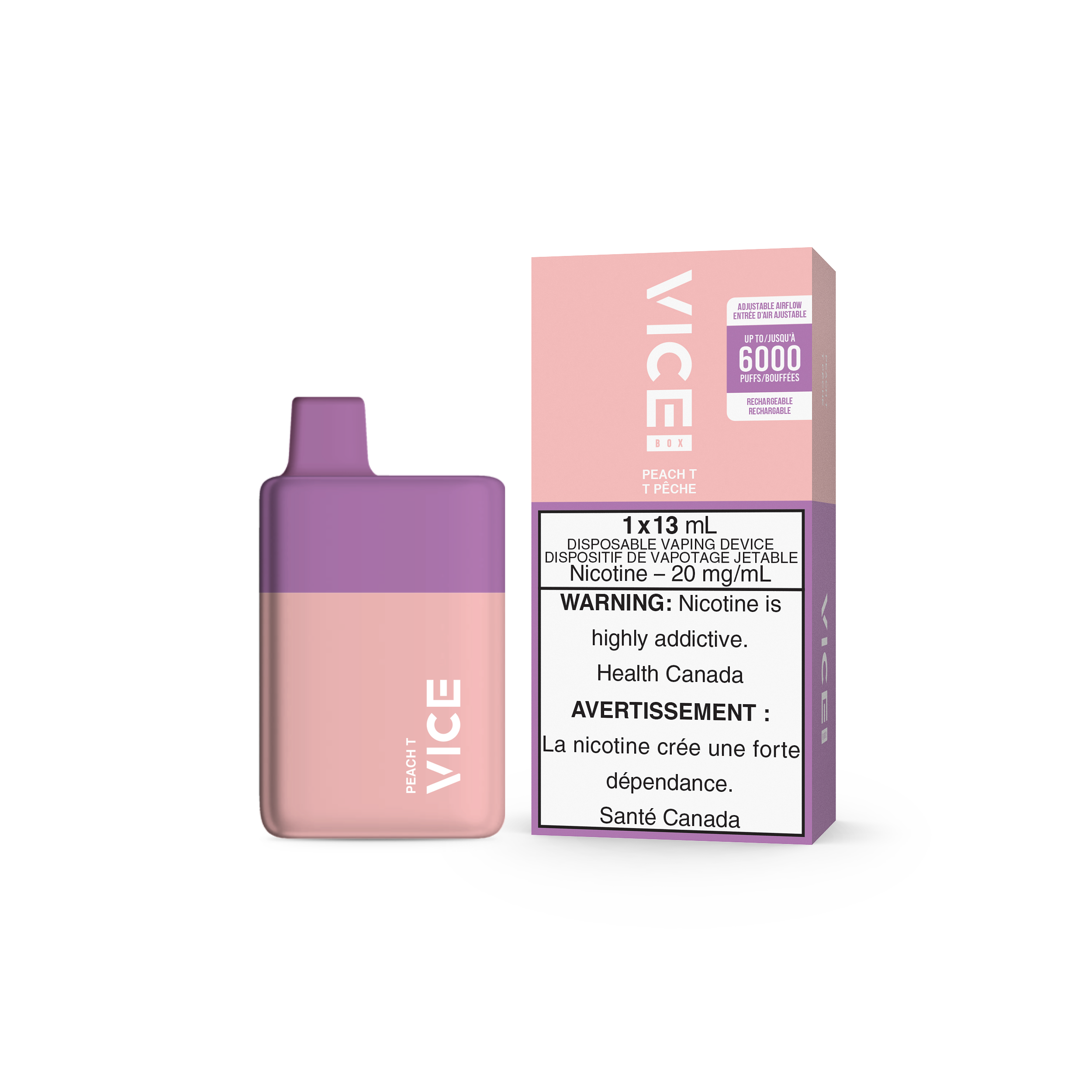 VICE Box 6000, Strawberry Watermelon flavour vape device, smooth rich taste, preferred by Ontario and Quebec vapers.