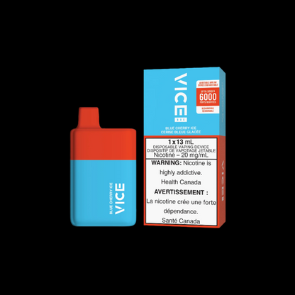 Disposable Vape Flavour: Blue Cherry Ice Get VICE box 6000 now at Supa Vapes, your go-to vape shop in Hawkesbury, Ottawa & Ontario. Shop premium vapes, pods, e-liquids, and accessories from trusted brands.