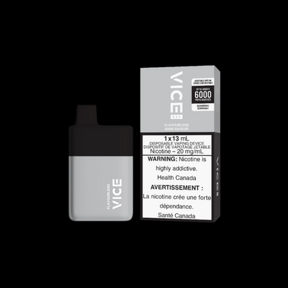 Disposable Vape Flavour: Flavorless Get VICE box 6000 now at Supa Vapes, your go-to vape shop in Hawkesbury, Ottawa & Ontario. Shop premium vapes, pods, e-liquids, and accessories from trusted brands.