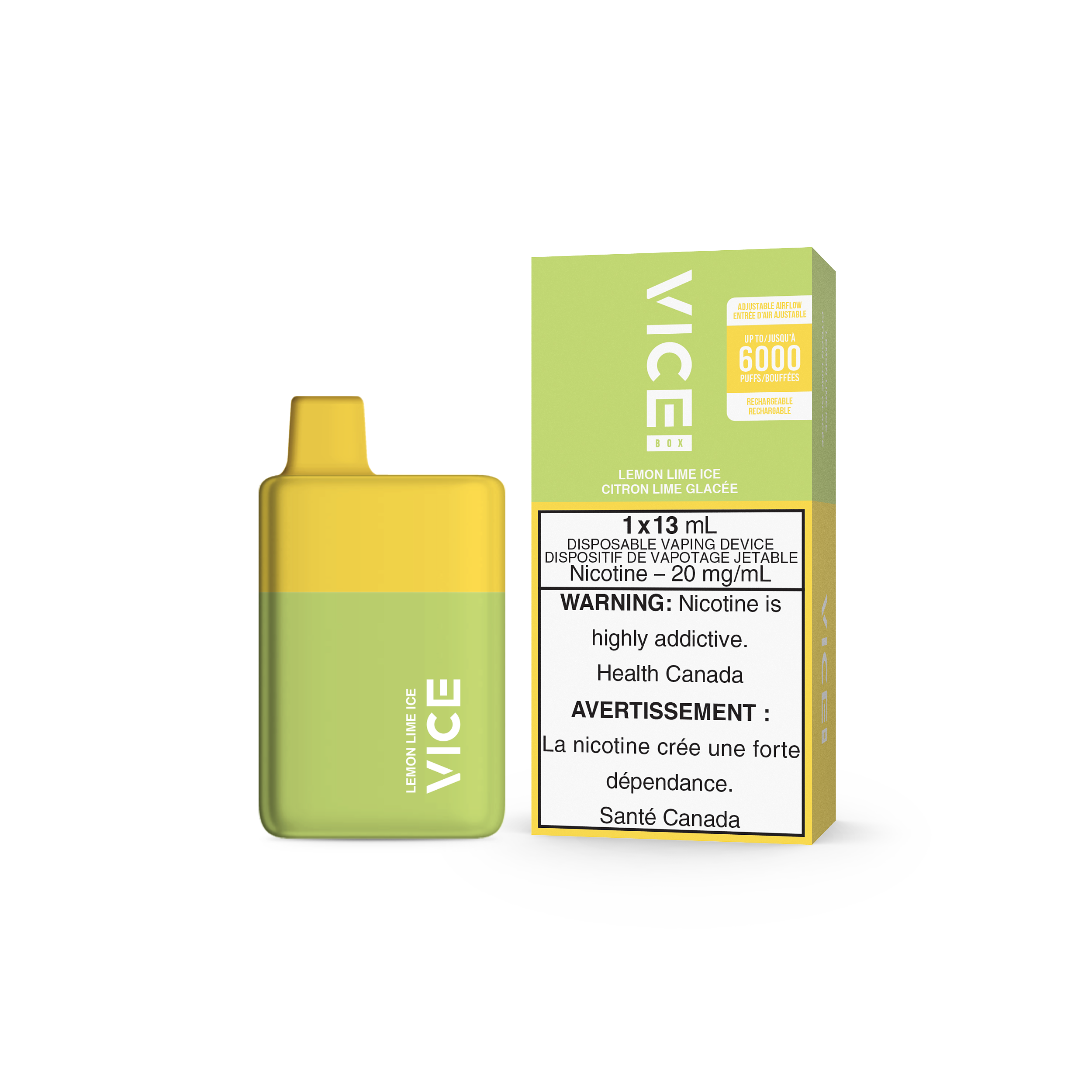 VICE Box 6000, Razz Currant Ice flavour, smooth and flavorful vaping experience, disposable vape device, ideal for Ontario and Quebec vape enthusiasts.