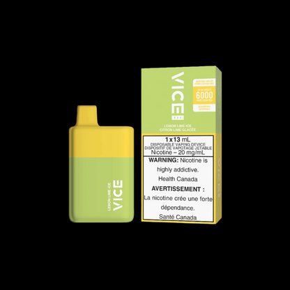 Disposable Vape Flavour: Lemon Lime Ice Get VICE box 6000 now at Supa Vapes, your go-to vape shop in Hawkesbury, Ottawa & Ontario. Shop premium vapes, pods, e-liquids, and accessories from trusted brands.