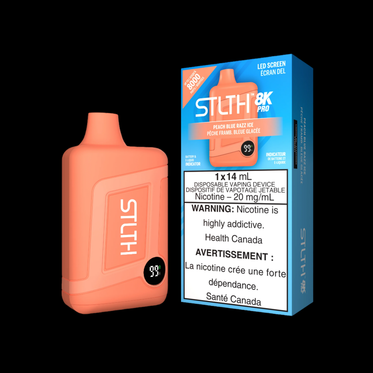 Disposable Vape STLTH 8K Pro: Apple Berry Ice Nicotine Strength: 20mg STLTH 8K PRO | Supa Vapes - Hawkesbury, Ottawa & Ontario Vape Shop