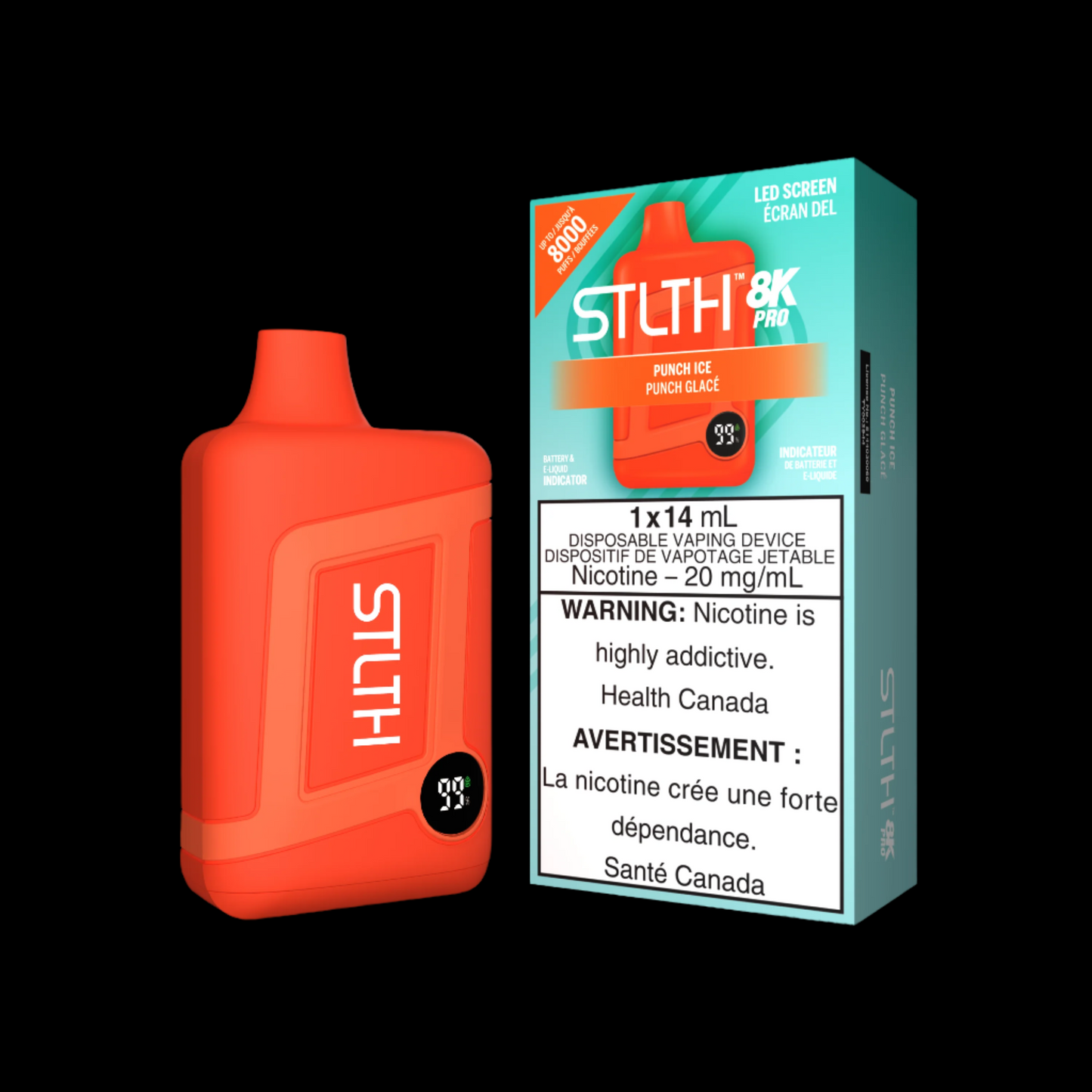 Disposable Vape STLTH 8K Pro: Apple Berry Ice Nicotine Strength: 20mg STLTH 8K PRO | Supa Vapes - Hawkesbury, Ottawa & Ontario Vape Shop