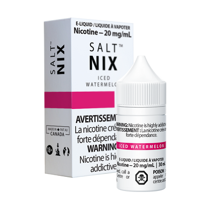 Salt Nix (POS) Frozen Strawberry flavour, 10mg nicotine, smooth and refreshing vape juice, crafted in Montreal for Ontario and Quebec vapers.