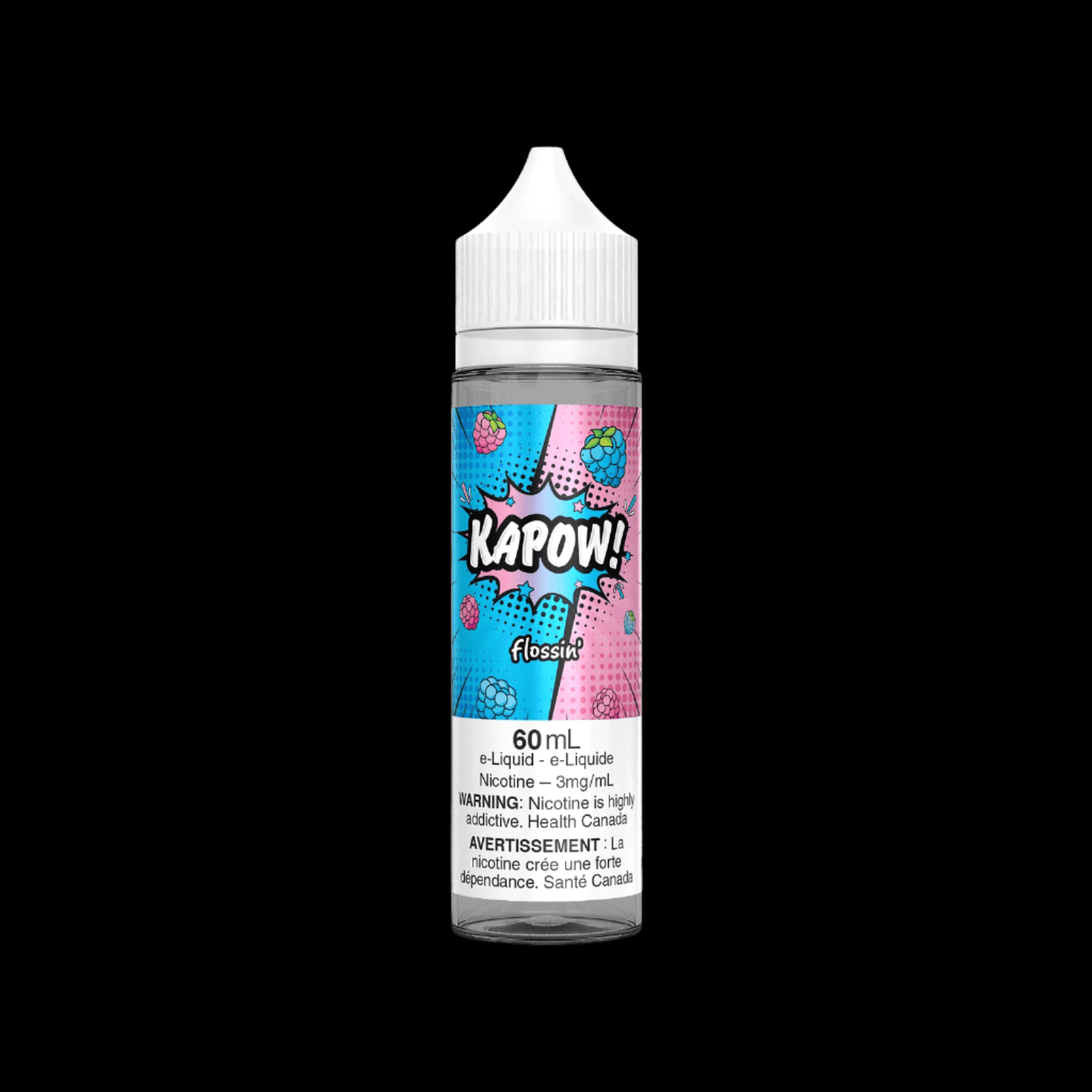 KAPOW! e-liquid - Belts 6mg - premium freebase vape juice available in Hawkesbury, Ottawa, and across Ontario.