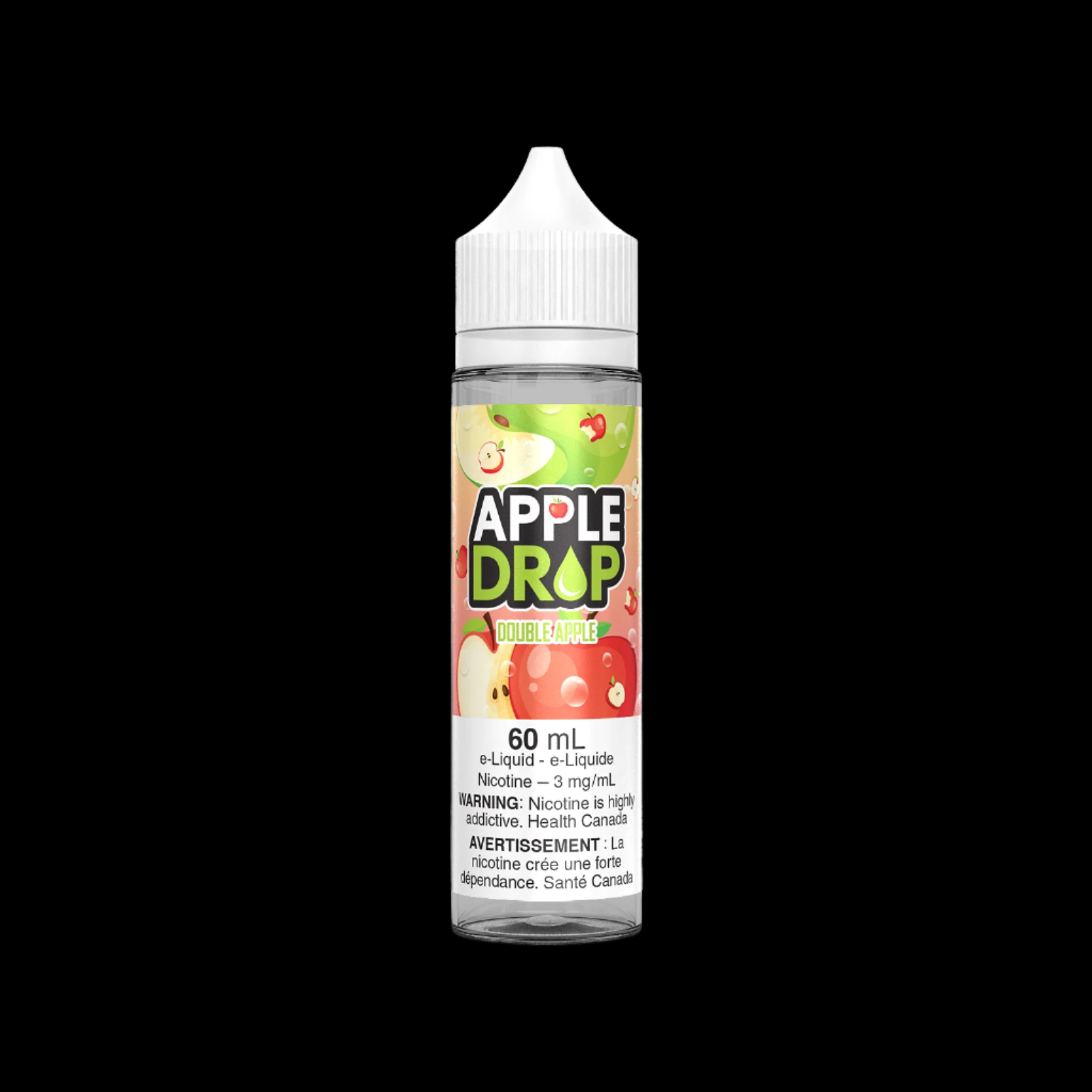 Apple Drop (60ML) Double Apple 3mg - premium vape ejuice with bold flavour profiles, available in Hawkesbury, Ottawa, and across Ontario.