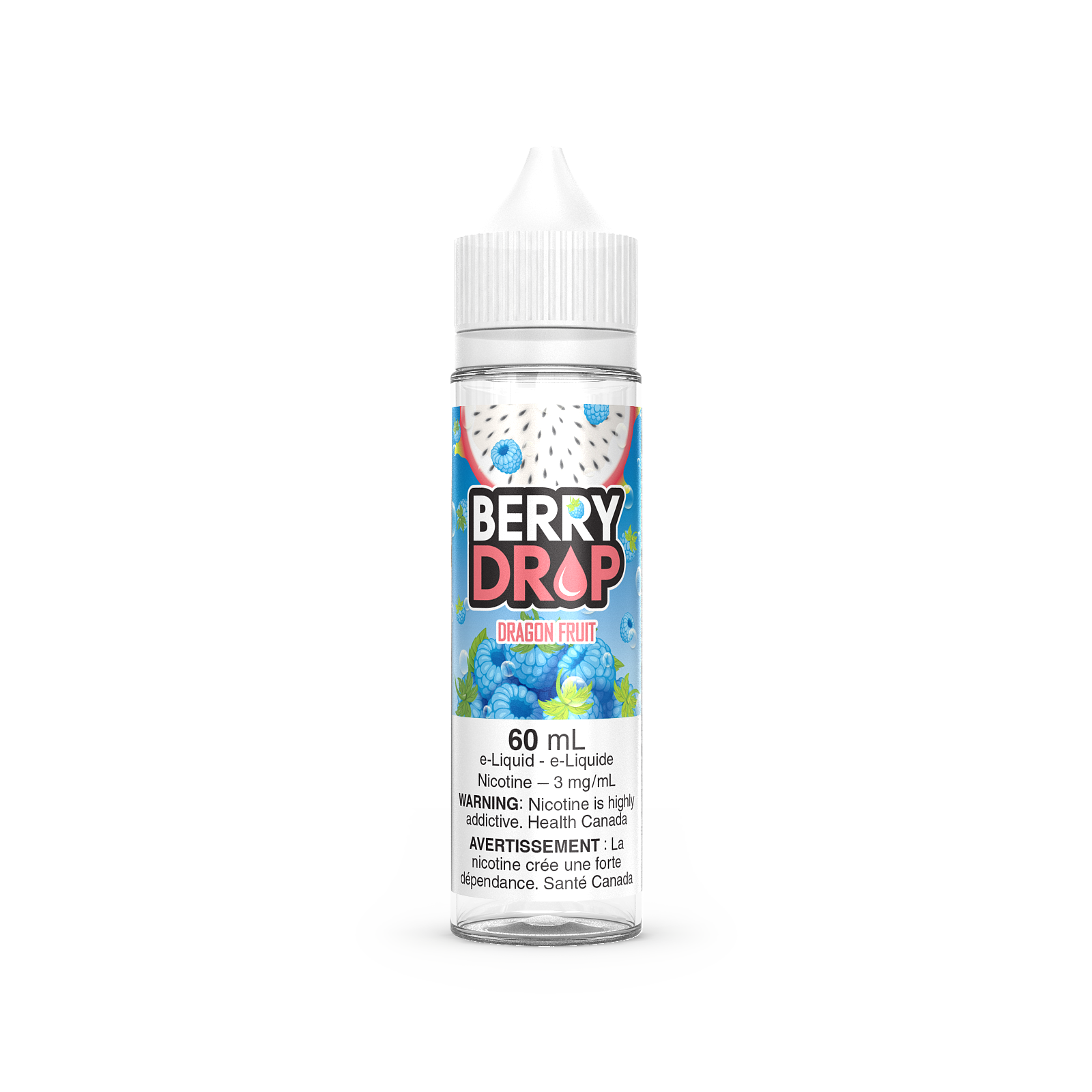Berry Drop 60mL, Banana flavour, 3mg nicotine vape juice, fresh berry blend with banana, satisfying fruity vape for Ontario and Quebec vapers.