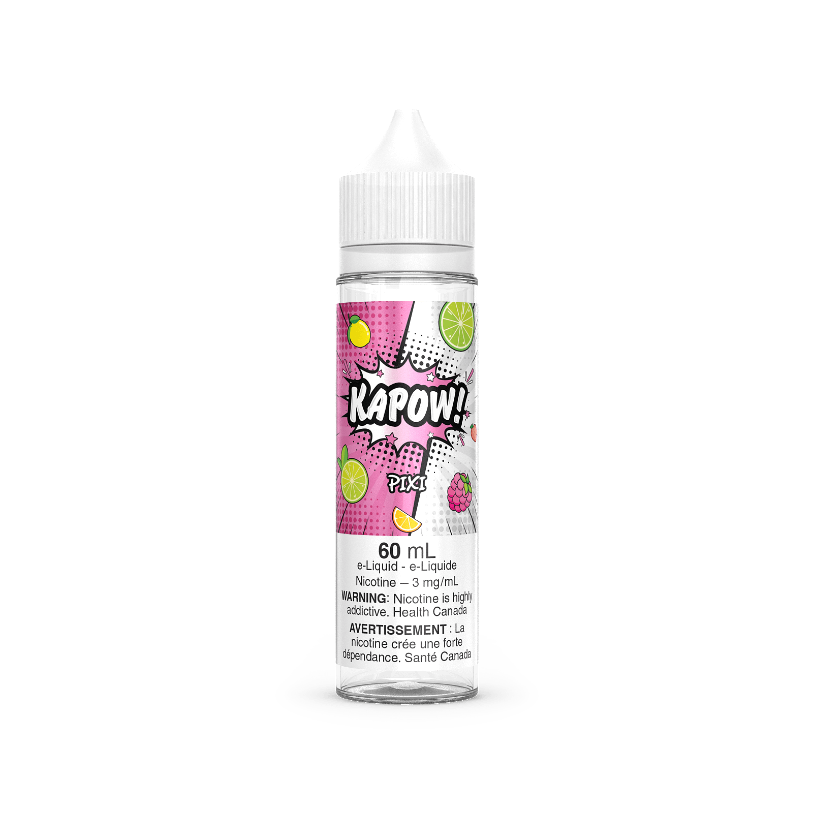 KAPOW! Classic/Fizzy flavour vape with 6mg nicotine, delivering a sweet and fizzy vape experience popular among Ontario and Quebec vapers.