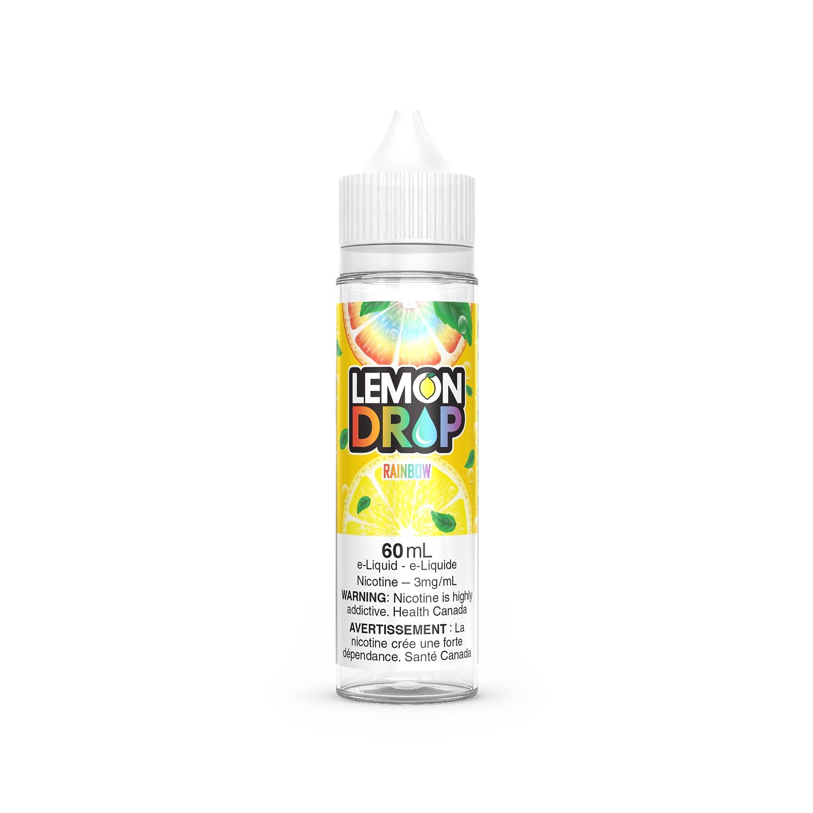 Lemon Drop, Blue Raspberry flavour with 3mg nicotine, refreshing citrus blend perfect for Ontario and Quebec vapers.