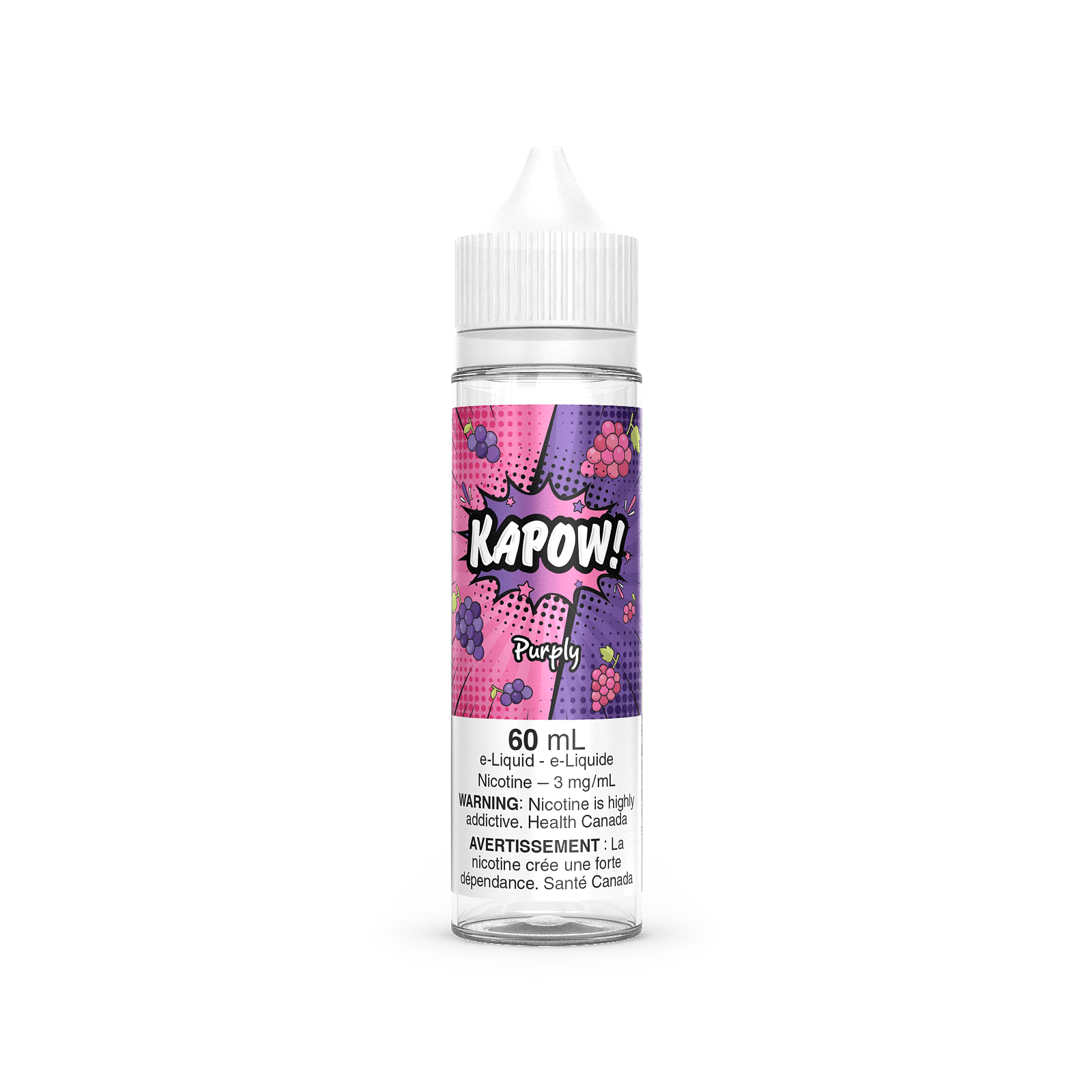 KAPOW! e-liquid - Classic/Fizzy 12mg - premium freebase vape juice available in Hawkesbury, Ottawa, and across Ontario.