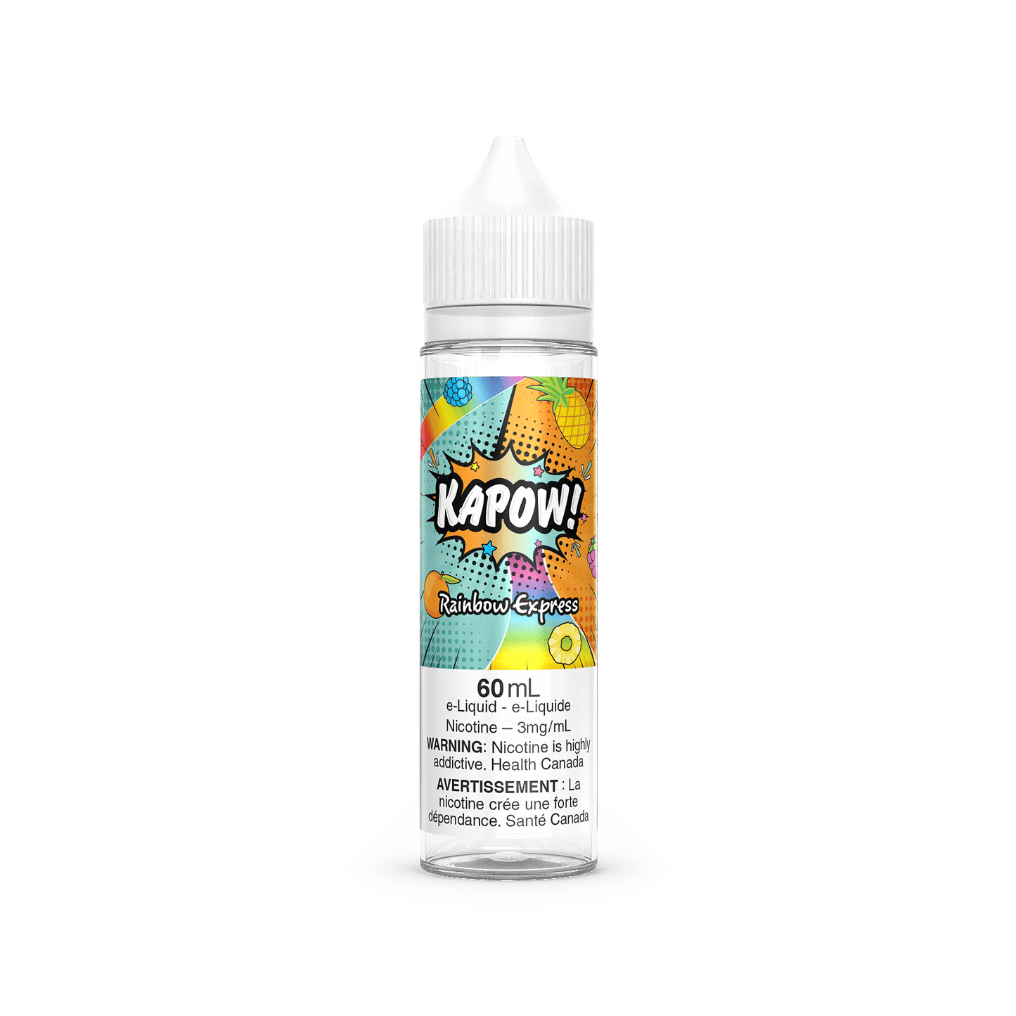 KAPOW! e-liquid - Cloudy 0mg - premium freebase vape juice available in Hawkesbury, Ottawa, and across Ontario.