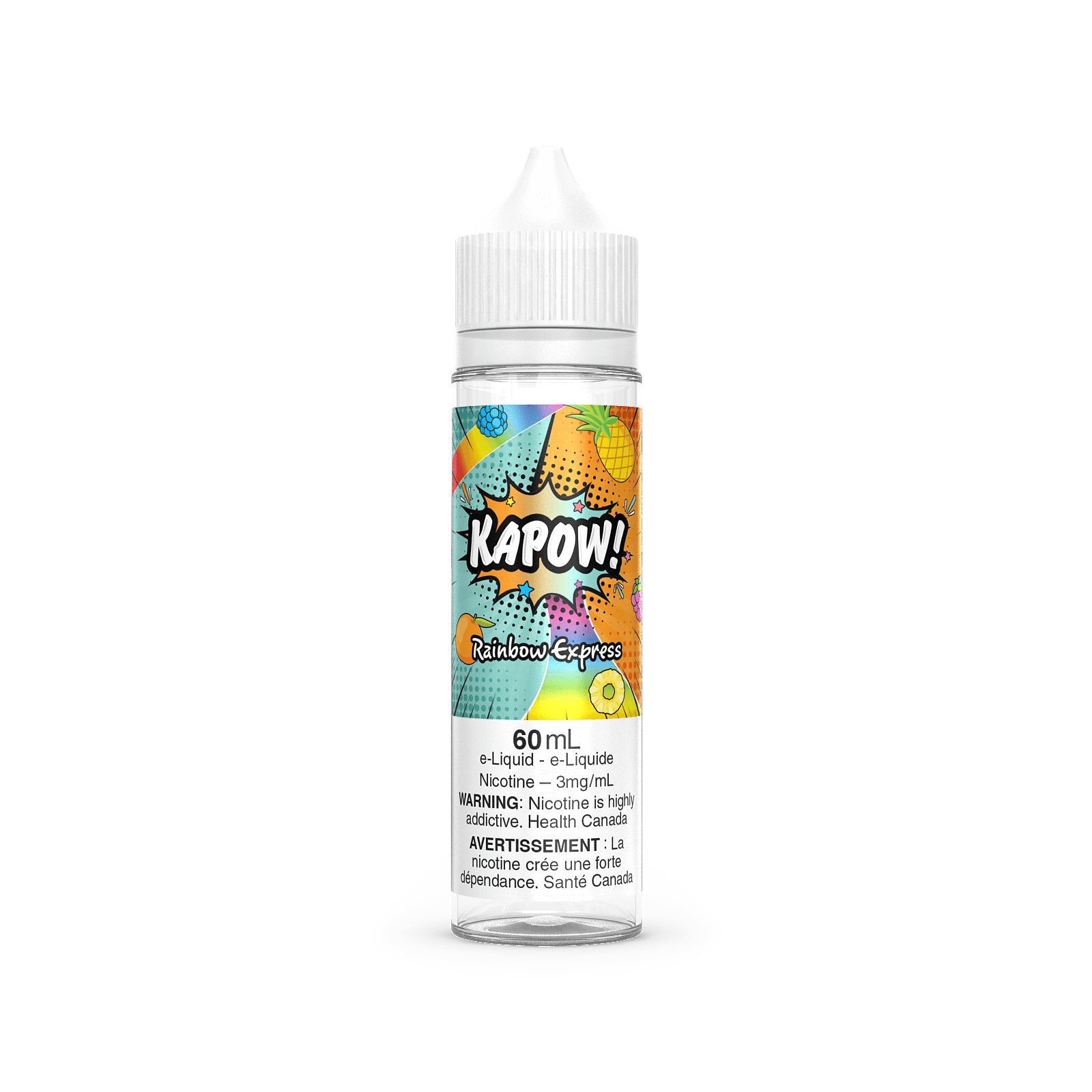 KAPOW! e-liquid - Cloudy 0mg - premium freebase vape juice available in Hawkesbury, Ottawa, and across Ontario.