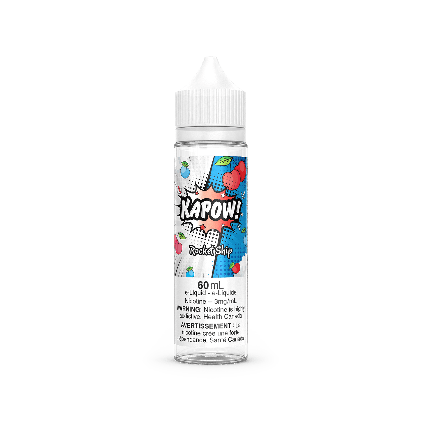 KAPOW! e-liquid - Cloudy 3mg - premium freebase vape juice available in Hawkesbury, Ottawa, and across Ontario.