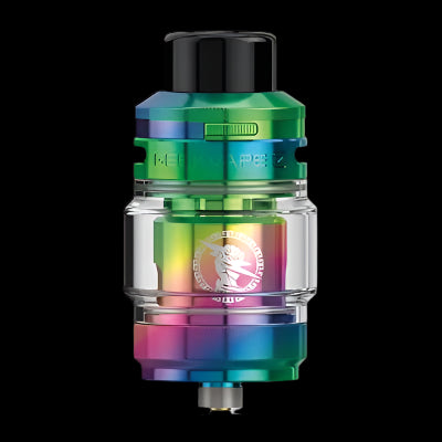 GEEKVAPE Z Sub-Ohm SE Rainbow colour sub-ohm tank with child safety lock and enhanced coil lifespan, ideal for Ontario and Quebec vapers