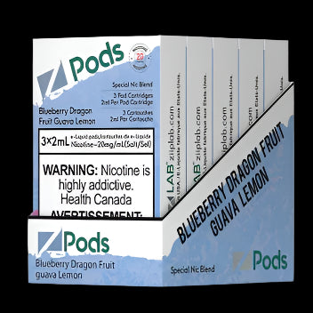 Z Pods -  Blue Raspberry Peach - premium vape pod with rich flavour and smooth experience, available in Hawkesbury, Ottawa, and across Ontario.