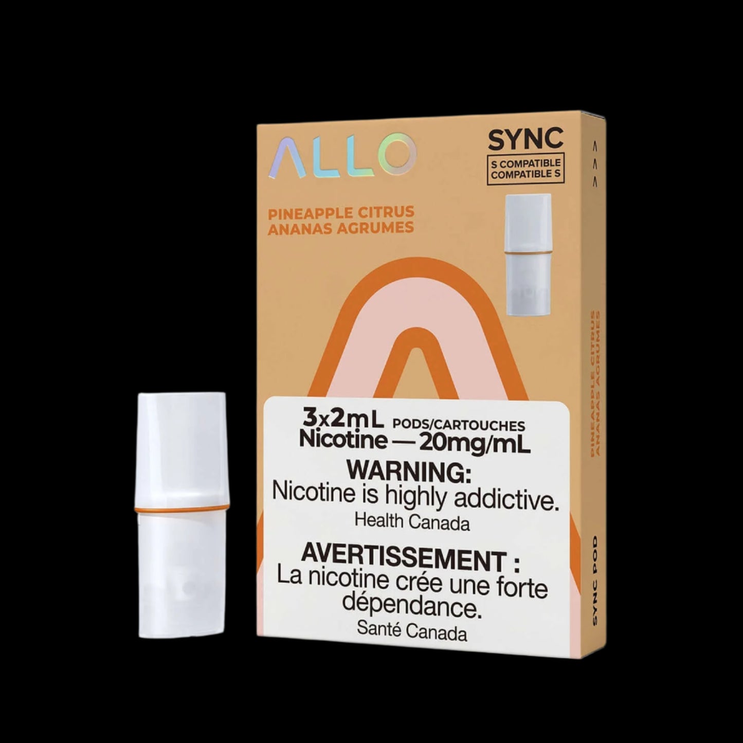 Allo Sync Pods Strawberry Kiwi - high-quality vape pods with smooth draw and bold flavour, available in Hawkesbury, Ottawa, and across Ontario.