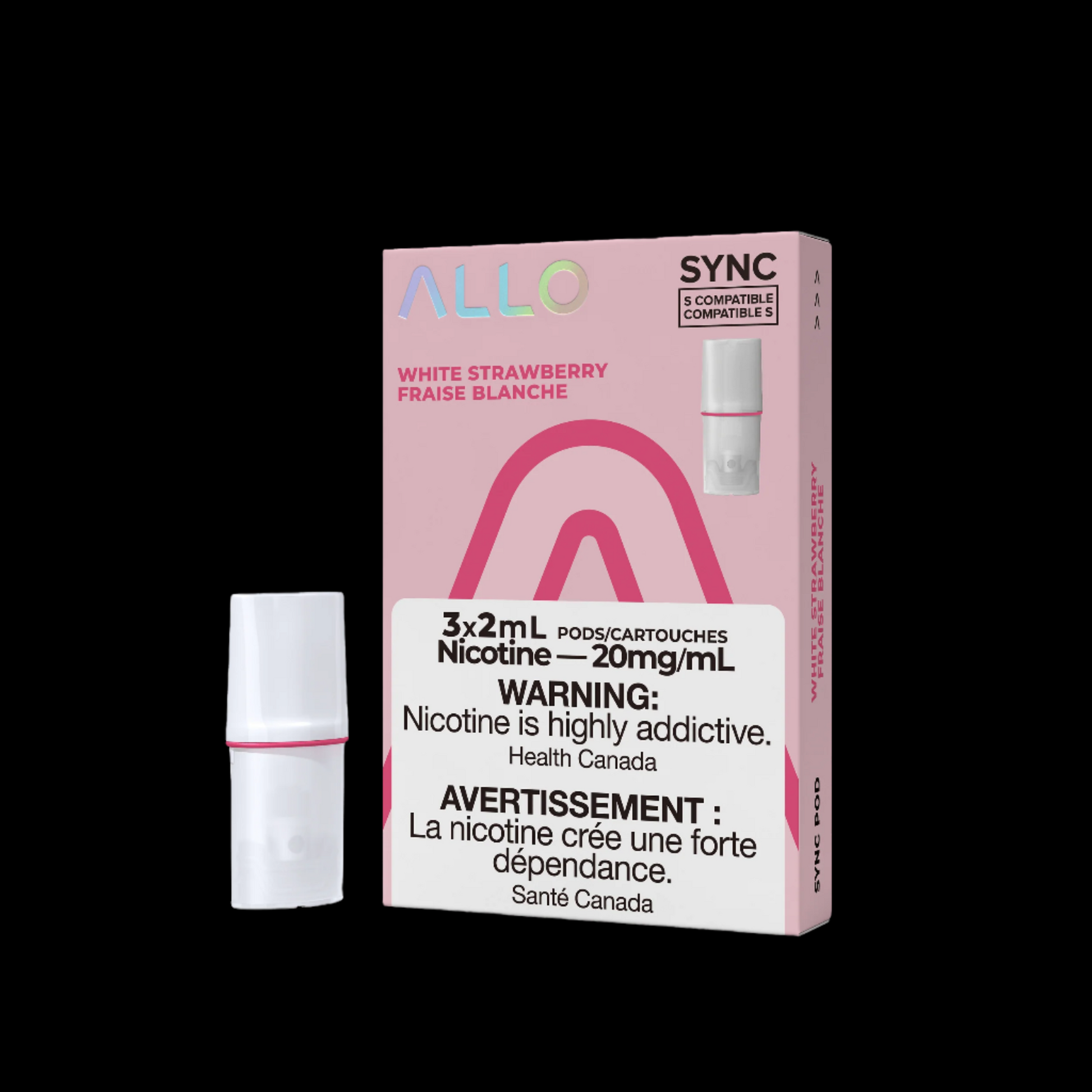 Allo Sync Pods Strawberry Kiwi - high-quality vape pods with smooth draw and bold flavour, available in Hawkesbury, Ottawa, and across Ontario.