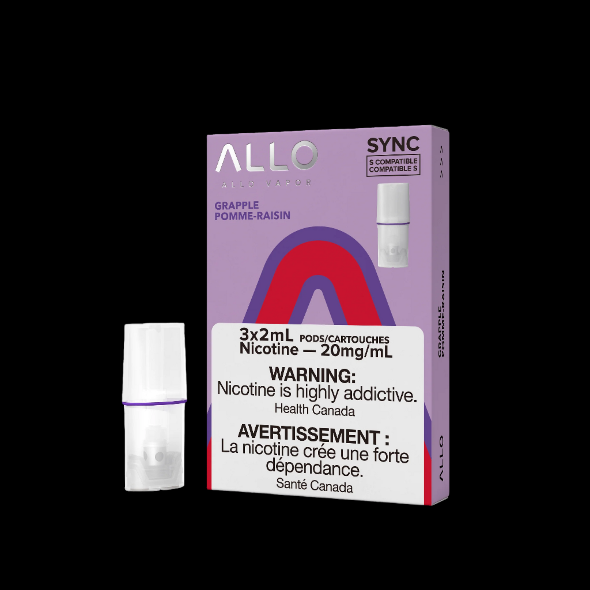 Allo Sync Pods Blueberry Ice - high-quality vape pods with rich flavour and smooth draw, available in Hawkesbury, Ottawa, and across Ontario.