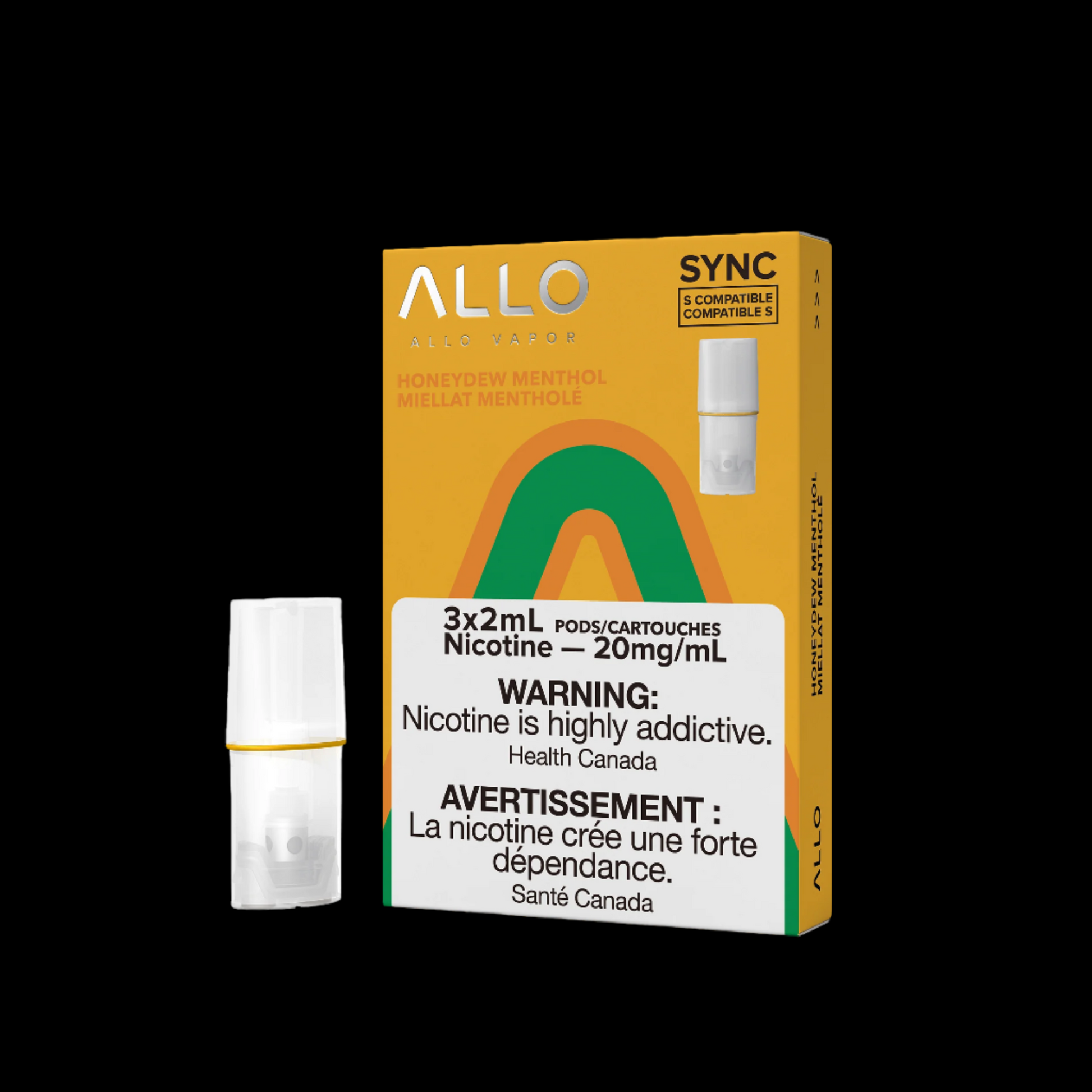 Allo Sync Pods Cappuccino - high-quality vape pods with rich flavour and smooth draw, available in Hawkesbury, Ottawa, and across Ontario.