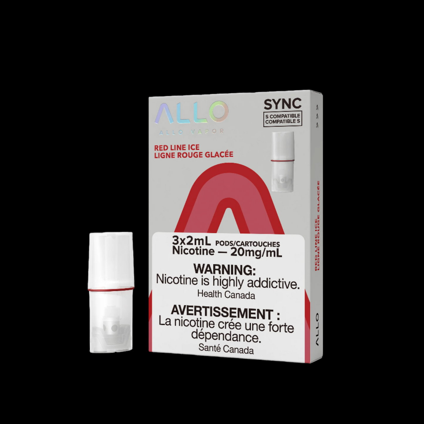 Allo Sync Pods Pineapple Ice - high-quality vape pods with rich flavour and smooth draw, available in Hawkesbury, Ottawa, and across Ontario.