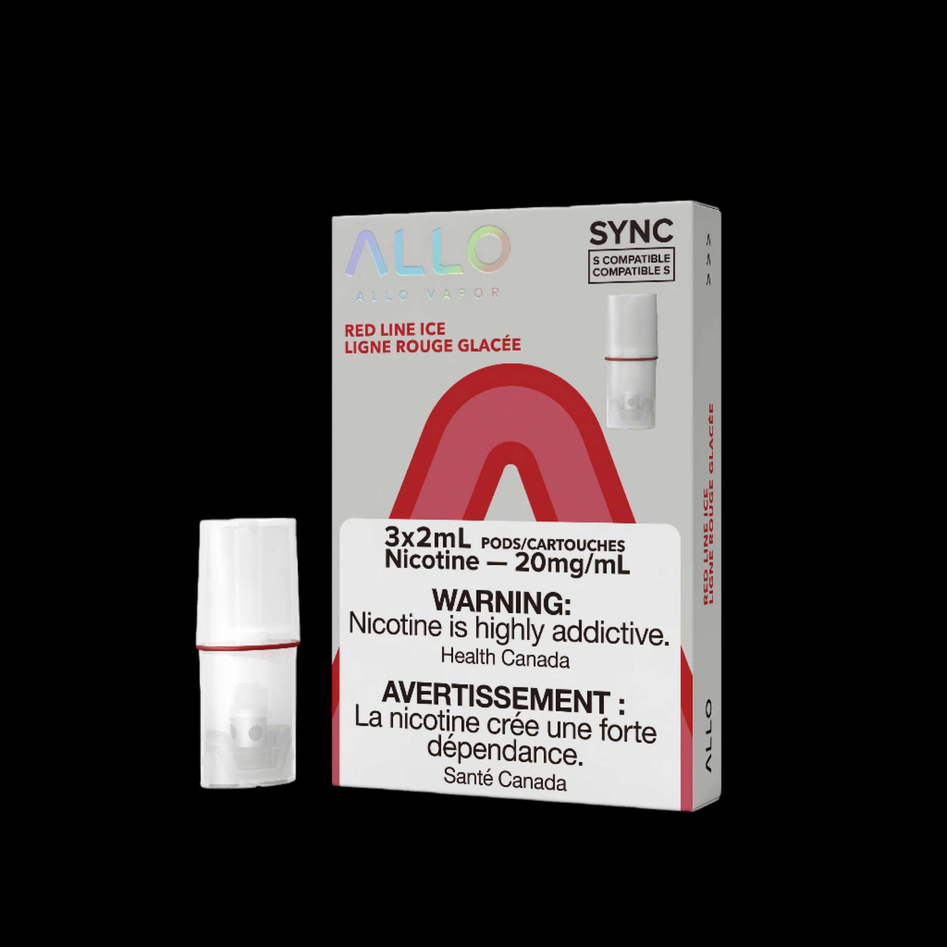 Allo Sync Pods Pineapple Ice - high-quality vape pods with rich flavour and smooth draw, available in Hawkesbury, Ottawa, and across Ontario.