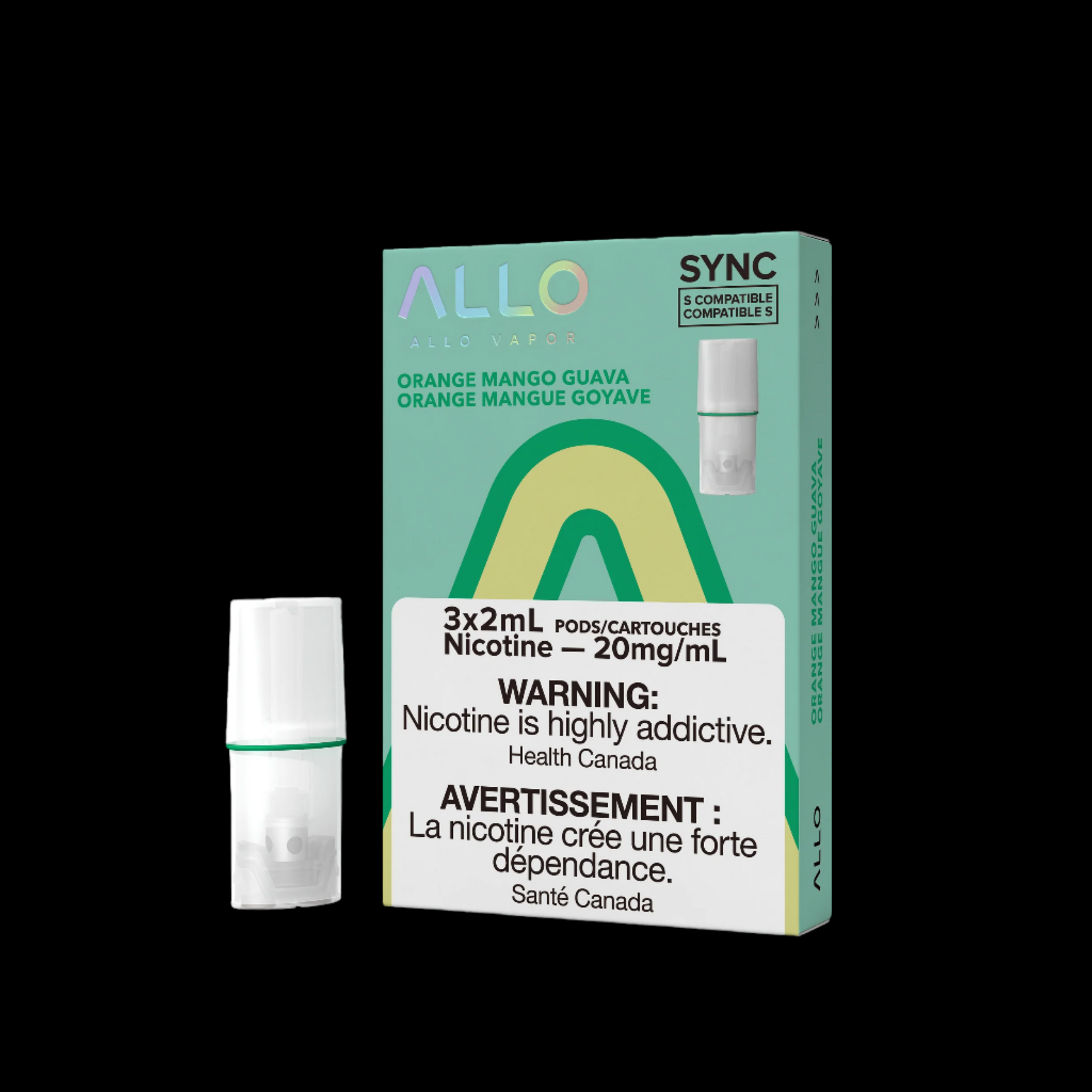 Allo Sync Pods Strawberry Banana - high-quality vape pods with rich flavour and smooth draw, available in Hawkesbury, Ottawa, and across Ontario.