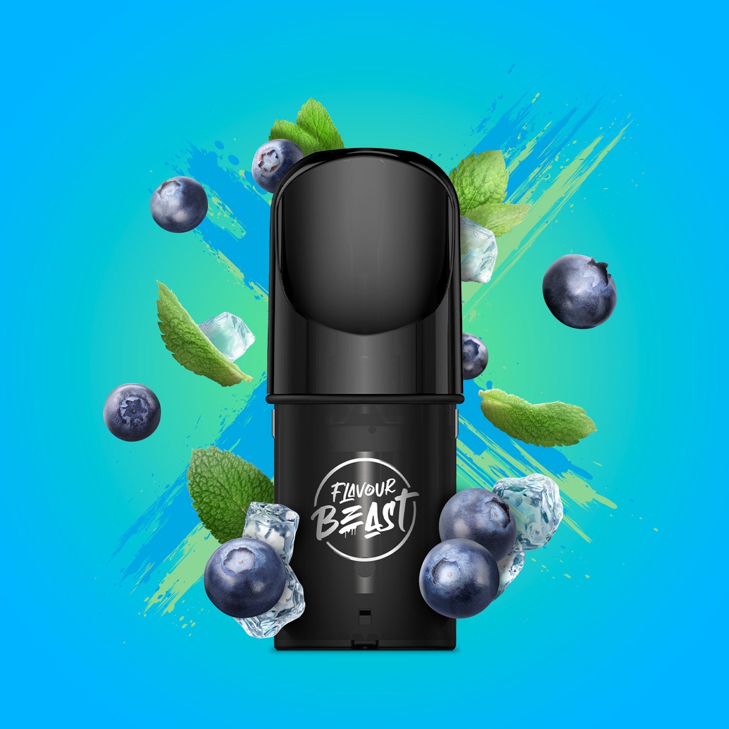 Flavour Beast Pods, Lit Lychee Watermelon Iced flavour, 2mL capacity pre-filled pod, compatible with STLTH and Allo devices, designed for Ontario and Quebec vape users.
