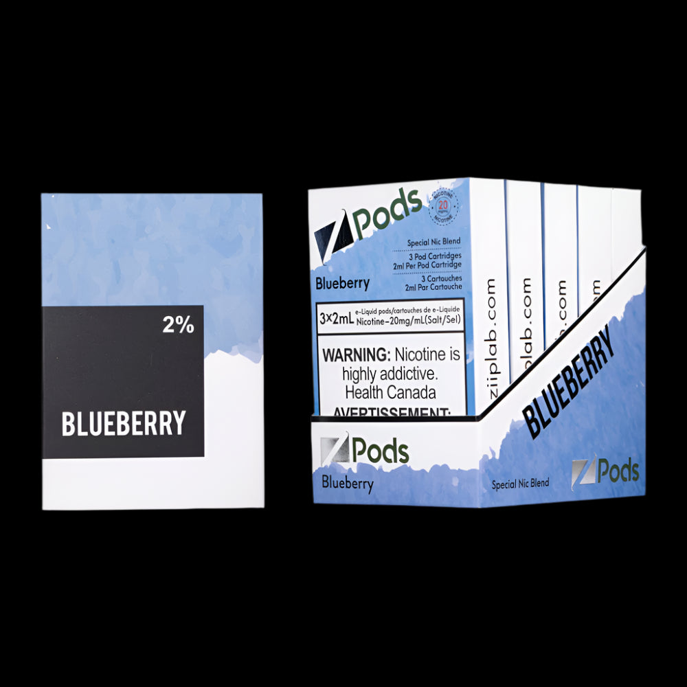 Z Pods -  Blue Lemon - premium vape pod with rich flavour and smooth experience, available in Hawkesbury, Ottawa, and across Ontario.
