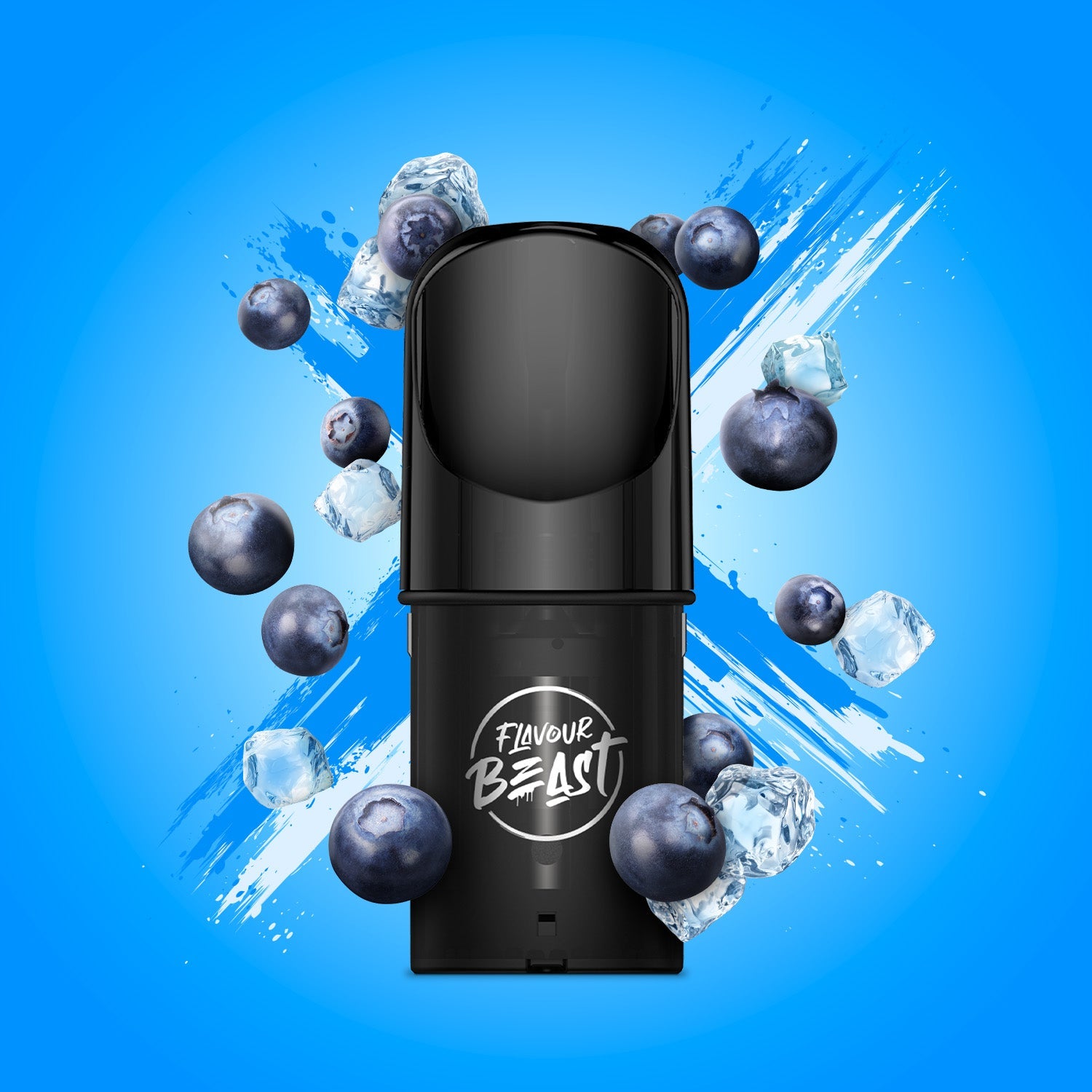 Flavour Beast Pods, Ragin' Razz Mango Iced flavour pod with smooth nicotine hit, compatible with STLTH and Allo devices, ideal for flavor-rich vaping in Ontario and Quebec.
