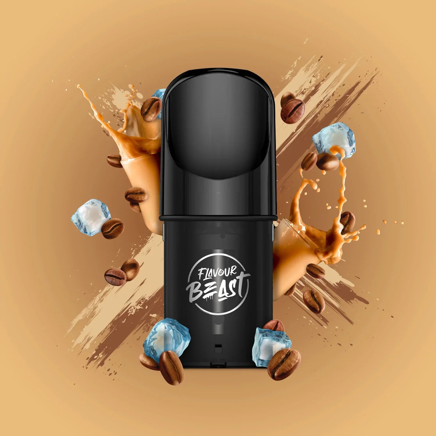 Flavour Beast Pods, Gusto Green Apple flavour pod with premium mesh coil, compatible with STLTH and Allo devices, bold vape experience for Ontario and Quebec users.