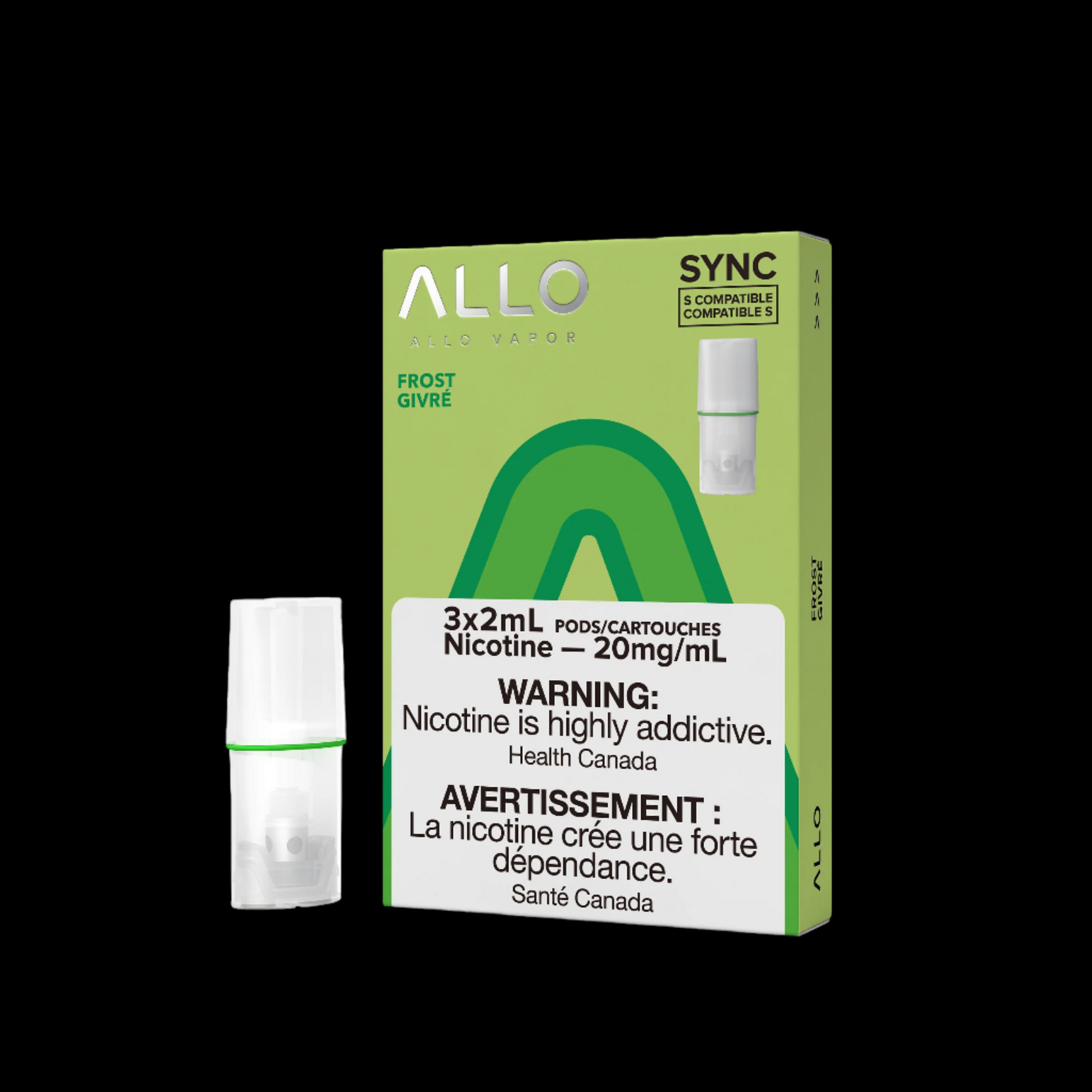 Allo Sync Pods Blue Raspberry Peach - high-quality vape pods with rich flavour and smooth draw, available in Hawkesbury, Ottawa, and across Ontario.