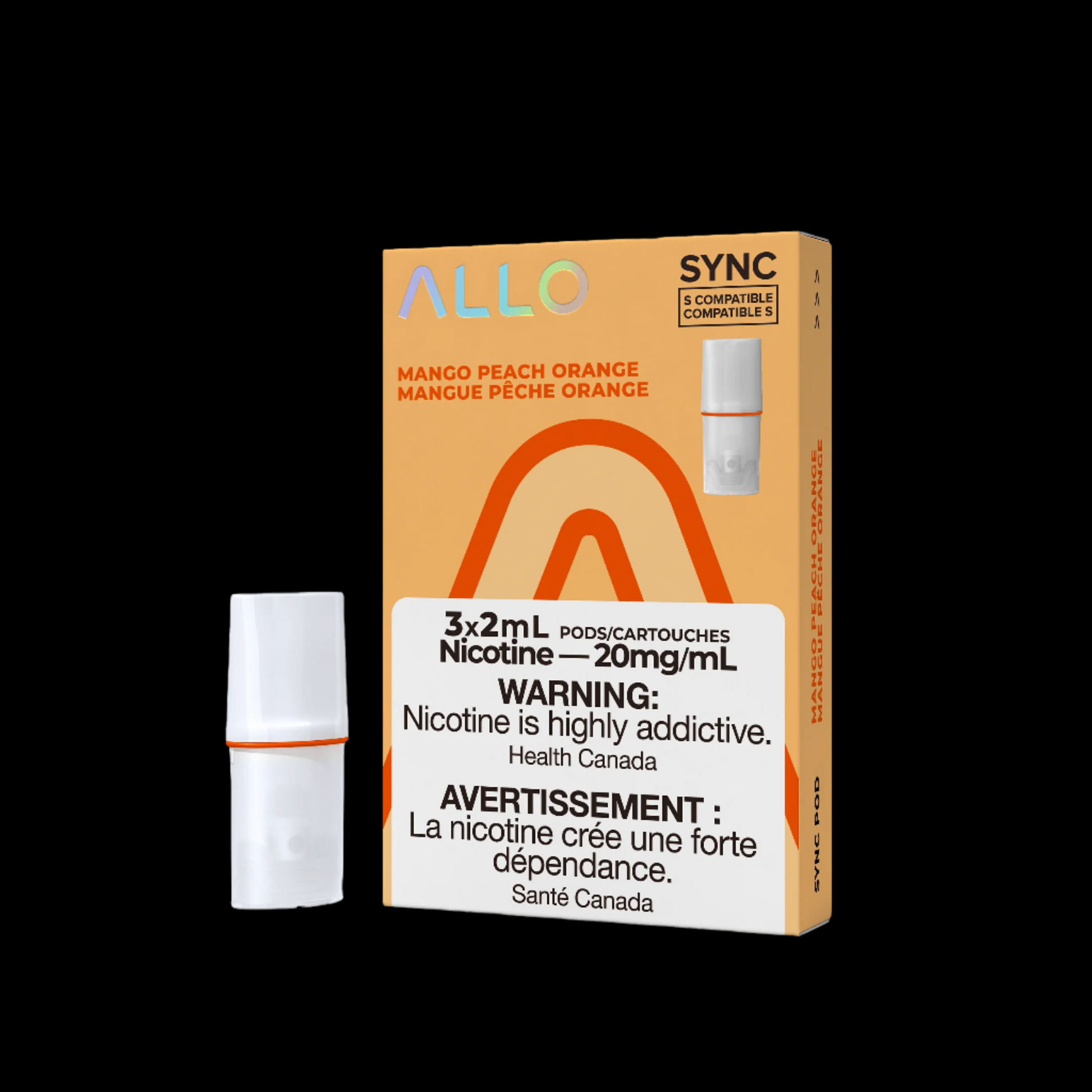 Allo Sync Pods Strawberry Kiwi - high-quality vape pods with smooth draw and bold flavour, available in Hawkesbury, Ottawa, and across Ontario.