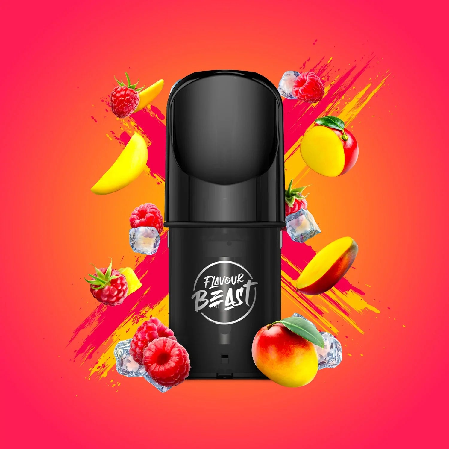 STLTH Pods Flavour: Ragin' Razz Mango Iced Flavour Beast pods | Supa Vapes - Hawkesbury, Ottawa & Ontario Vape Shop