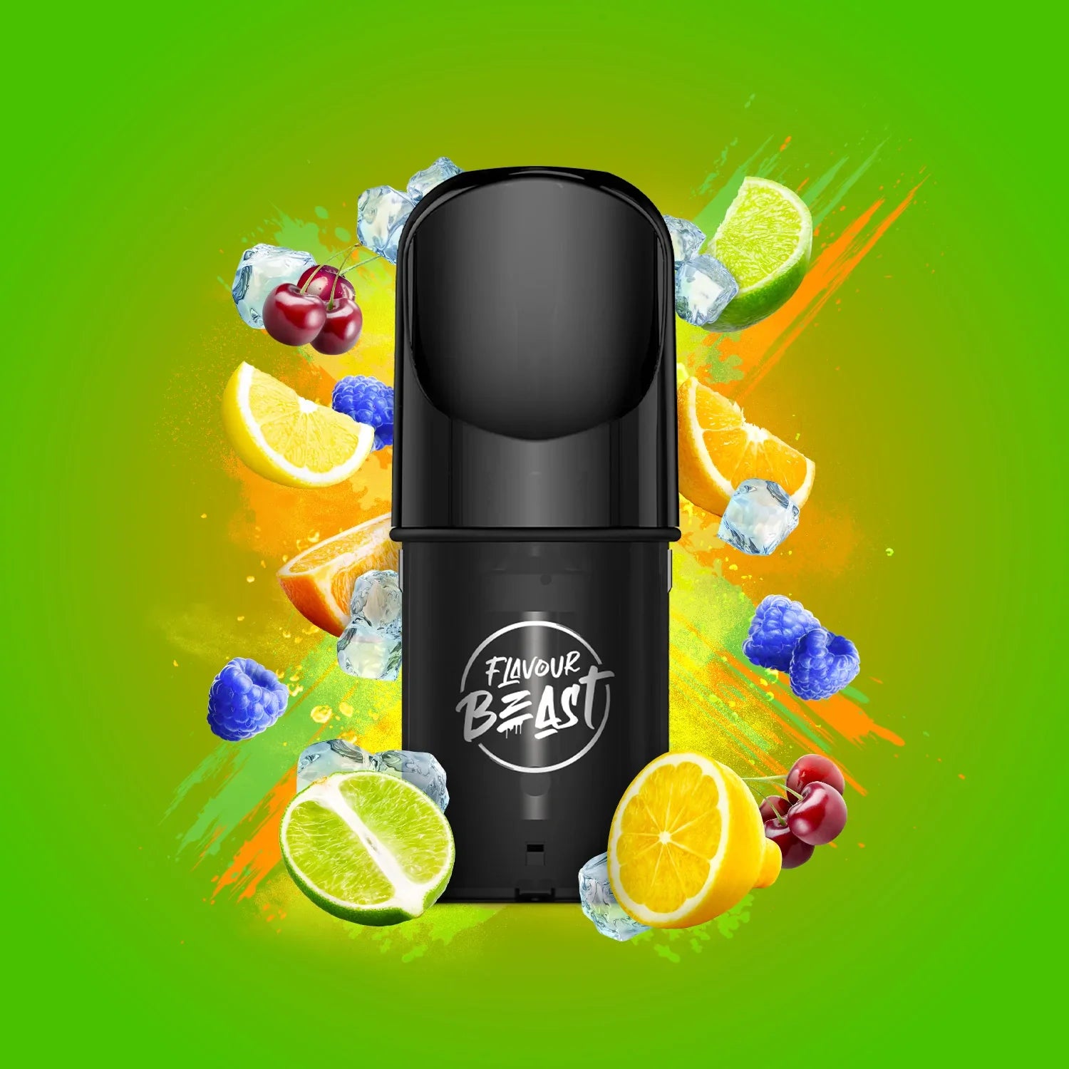 Flavour Beast Pods, Groovy Grape Passionfruit Iced flavour pod, rich intense taste, compatible with STLTH and Allo devices, ideal for vapers in Ontario and Quebec.