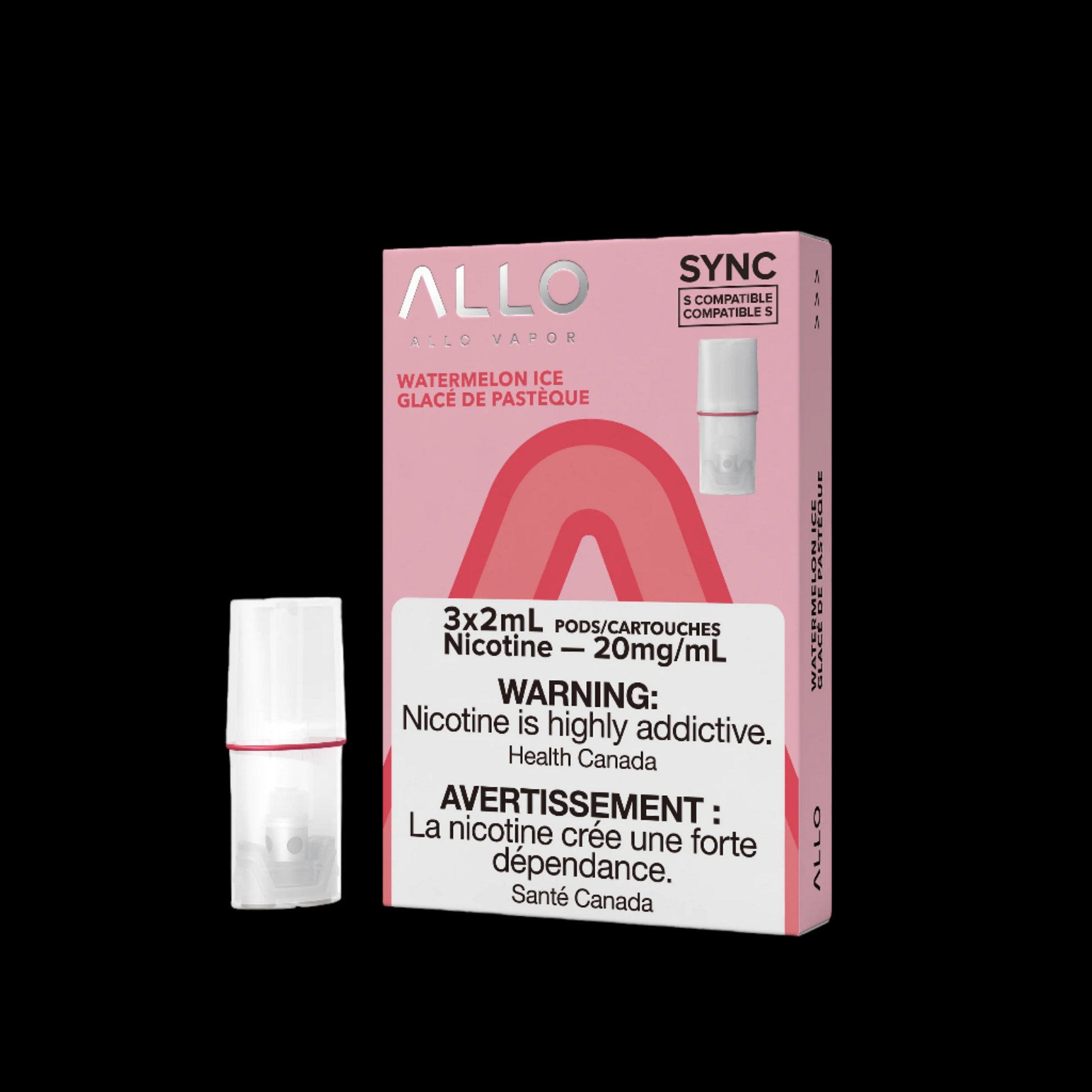 Allo Sync Pods Fuji Apple Ice - high-quality vape pods with rich flavour and smooth draw, available in Hawkesbury, Ottawa, and across Ontario.