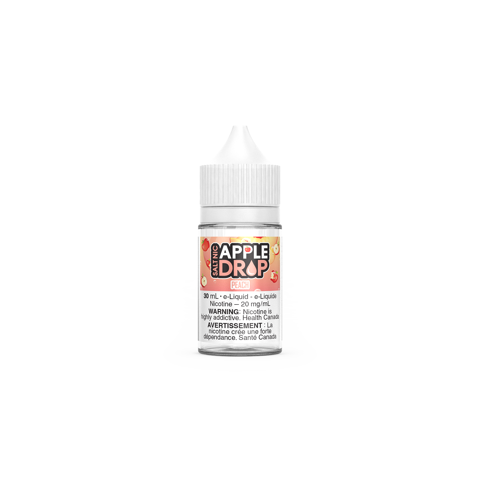 Apple Drop Salt, Grape flavour, 30mL bottle with 20mg nicotine strength, smooth and full-flavoured vaping salt ideal for Ontario and Quebec users.
