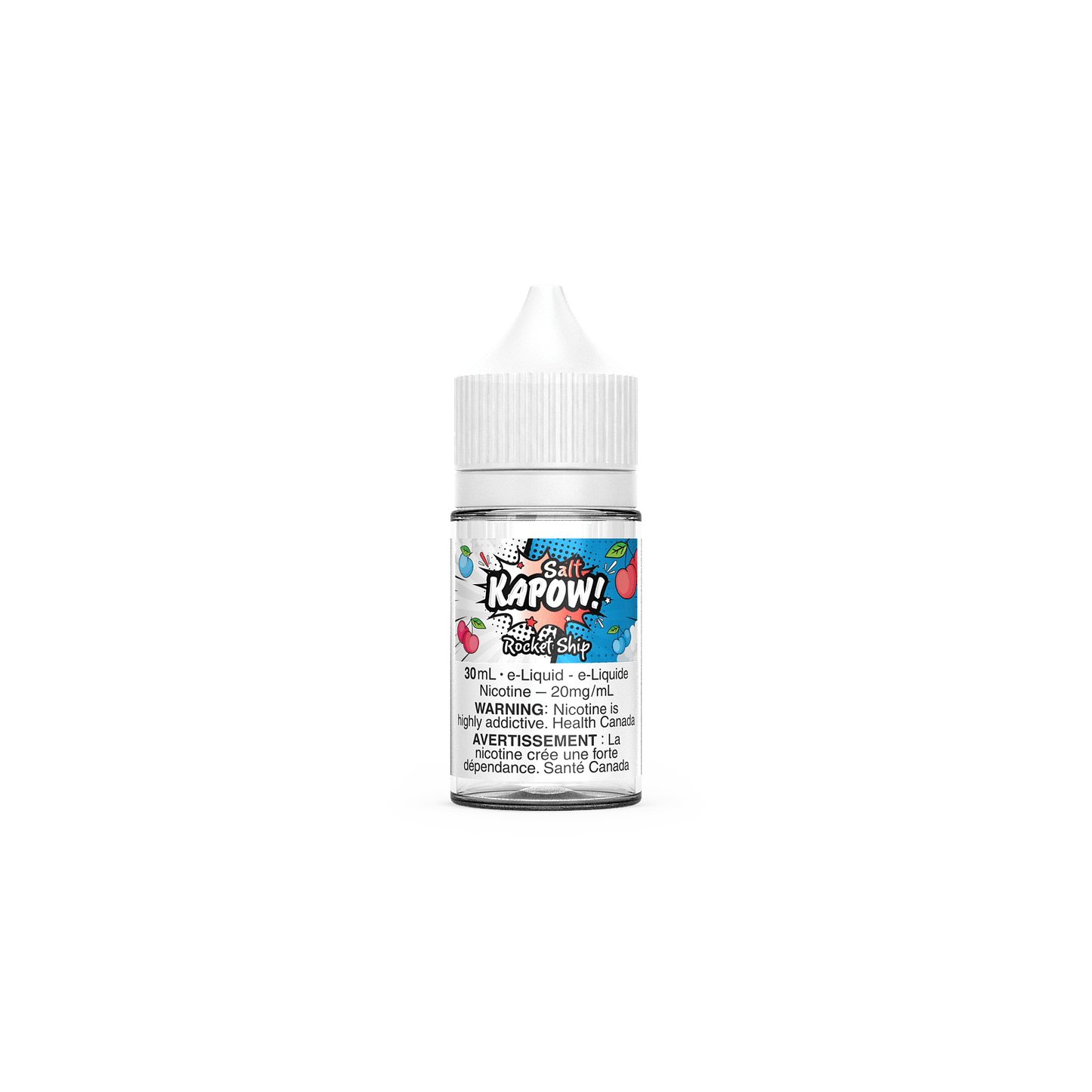 KAPOW! salt nicotine ejuice - I'm Blue 12mg - powerful vape experience available in Hawkesbury, Ottawa, and across Ontario.
